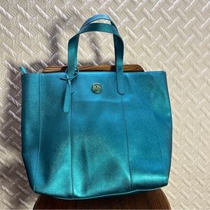Joy Mangano Teal Tote Bag